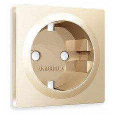 Накладка для розетки с заземлением ambrella volt quant ap6060